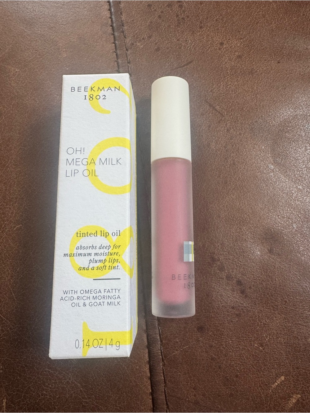 *BRAND NEW IN BOX* Beekman 1802 Oh! Mega Milk Tinted Lip Oil - Pink